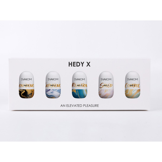 Набор из 5 мастурбаторов с разной формой SVACOM HEDY X5 MIXED SL42A